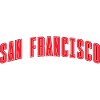 San Francisco Bow Lettering Red