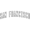 San Francisco Bogen-Schrift Design
