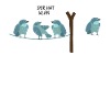 WLAN Bird Comic Hvem har WiFi Nerd &IT Gift