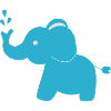 Elephant blue