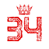 34 Number crown