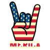 Merica Rockmusik Handzeichen Rocker Geschenk