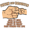 father and daughter fist bump
