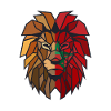 Maroc lion polygone