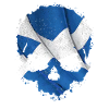 Scotland Flag Skull