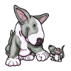Bullterrier Fist Bump Mouse