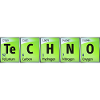 Tabla periódica Carbono Nitrógeno Oxígeno TeCHNO verde