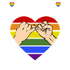 LGBTQ Rainbow Heart