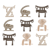 Abstract African tribal art