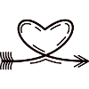 Heart with arrow