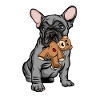 French Bulldog peluche
