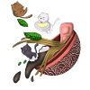 Whimsical Cat Noodle