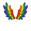 Regenbogen Engel Flügel - Engelsflügel
