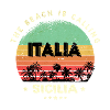 Sicily Italy Vintage Beach Design / Gift