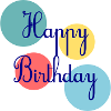 ANNIVERSAIRE. HAPPY BIRTHDAY. JOYEUX ANNIVERSAIRE.
