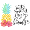 Summer paradise and pineapple