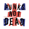Rocker Rock Music Saying Punk non è Dead Punk Rock