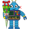 Premier jour d’école petit robot