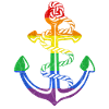 Arc-en-ciel Ancre LGBT Drapeau