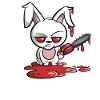 Rabbit with chainsaw - evil Hasi