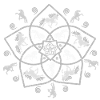 mandala mit Islandpferd