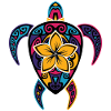 Hawaiian batik sea turtle