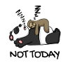 Sloth and panda