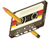 Kassette Bleistift 80er 90er Erinnerung Geschenk