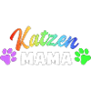 Katzen Mama: Bunte Pfoten-Power