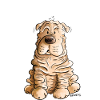 Happy Shar Pei I chien pliant