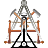 Handwerkszeichen, Betonbauer ohne Text, Logo