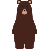 Brauner süßer Bär