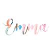 emma,schriftzug, schrift, bunt