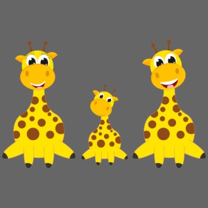 Niedliche Giraffen Familie