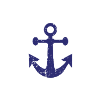 Cooles Klabautermann mit Anker Design