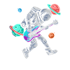 Astronaut Guitar Space Planet Musician