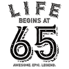 65 jaar verjaardag 65 jaar levensgeschenk