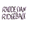 Rhodesian Ridgeback SchriftzugDesign