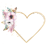 Heart flowers customizable