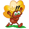 Ant with a flower
