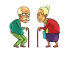 Ældre Seniorer Pensionist Joke Funny Age