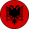 Albania Flag Round