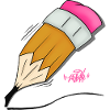 Buntstift Doodle Stil