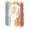 Singer Retro Microphone Singing