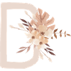 BOHO Art Letter D