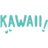 Kawaii Schriftzug