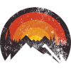 Sunset Ridge Bergsilhouette