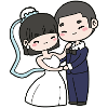 Wedding couple