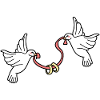 Pigeon Wedding Rings