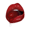 Red glossy Lips Strawberry
